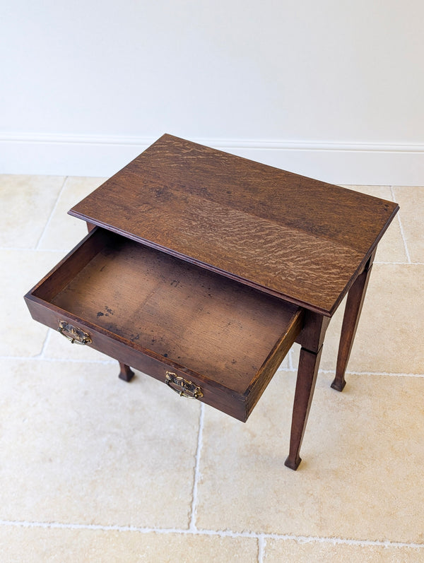 Antique Arts and Crafts Oak Side Table c.1900