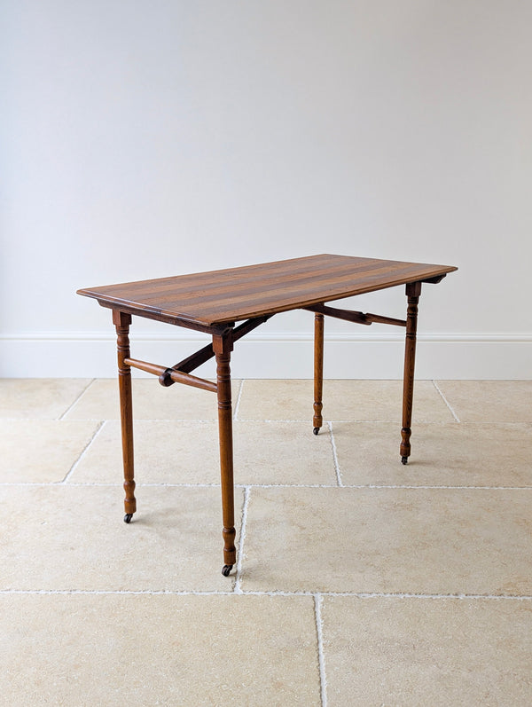 Antique Edwardian Oak Folding Table c.1905