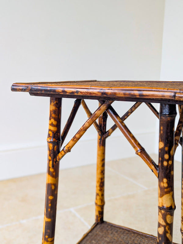 Antique Victorian Bamboo Occasional Table c.1890