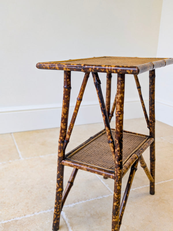 Antique Victorian Bamboo Occasional Table c.1890