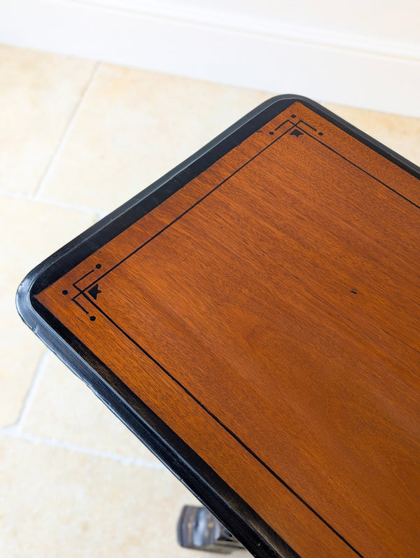 Antique Victorian Aesthetic Movement Mahogany Card Table c.1880