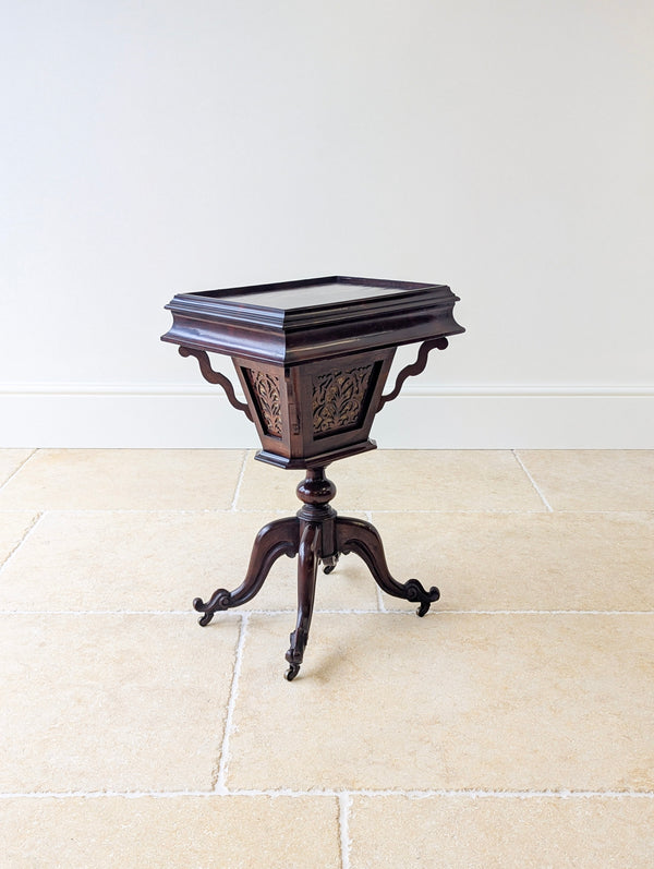 Antique Victorian Rosewood Sewing / Reading Table c.1850