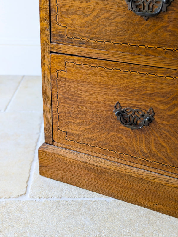 Antique Edwardian Oak Chest of Drawers c.1910