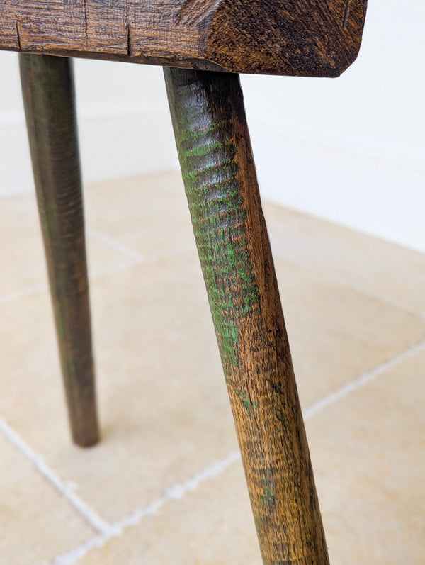 Antique Victorian Elm & Ash Cutler’s Stool c.1850