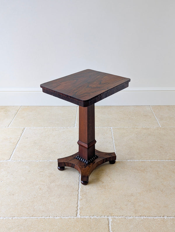 Antique Regency Rosewood Pedestal Occasional Table c.1820