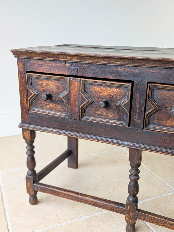 Antique Late 17th Century Oak Dresser Base c.1690