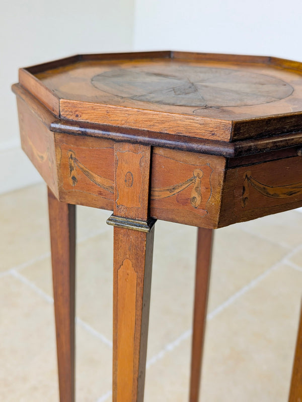 Antique Georgian Mahogany Octagonal Sheraton Urn Stand c.1780