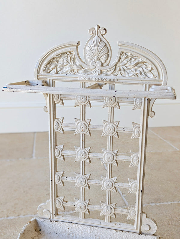 Antique Late Victorian Cast Iron Stick Stand by Coalbrookdale c.1890