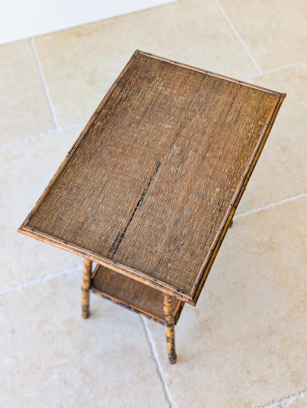 Antique Victorian Bamboo Occasional Table c.1890
