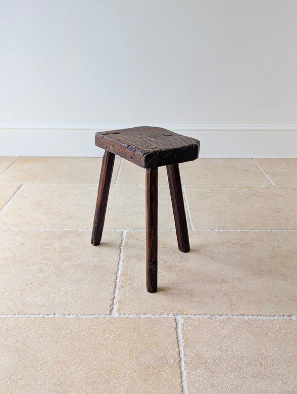 Antique Victorian Oak Birmingham Jeweller's Stool c.1860