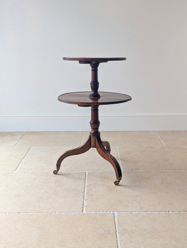 Antique Regency Mahogany Drop-Leaf Dumb Waiter c.1820