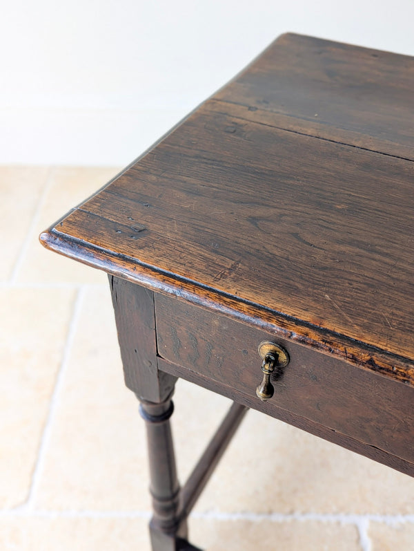 Antique William & Mary Oak Side Table c.1690
