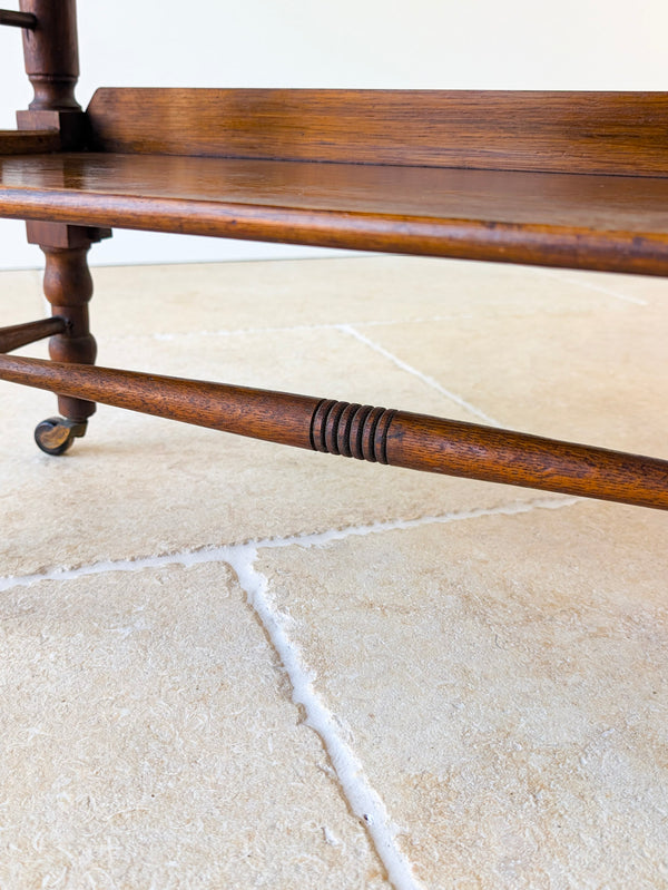 Antique Arts & Crafts Oak Liberty & Co. Reading Table Bookstand c.1900