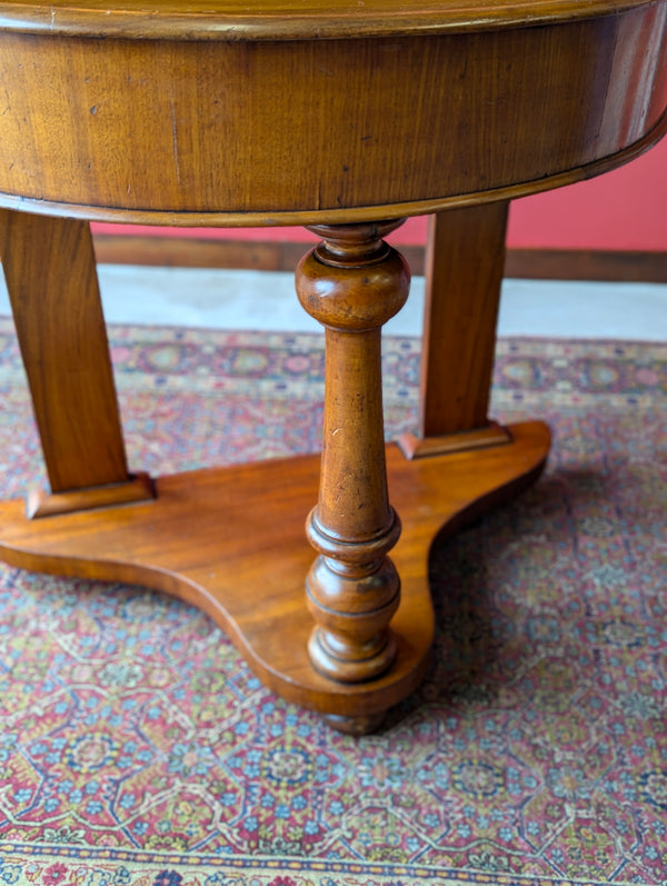 Antique Victorian Mahogany Demilune Console / Hall Table