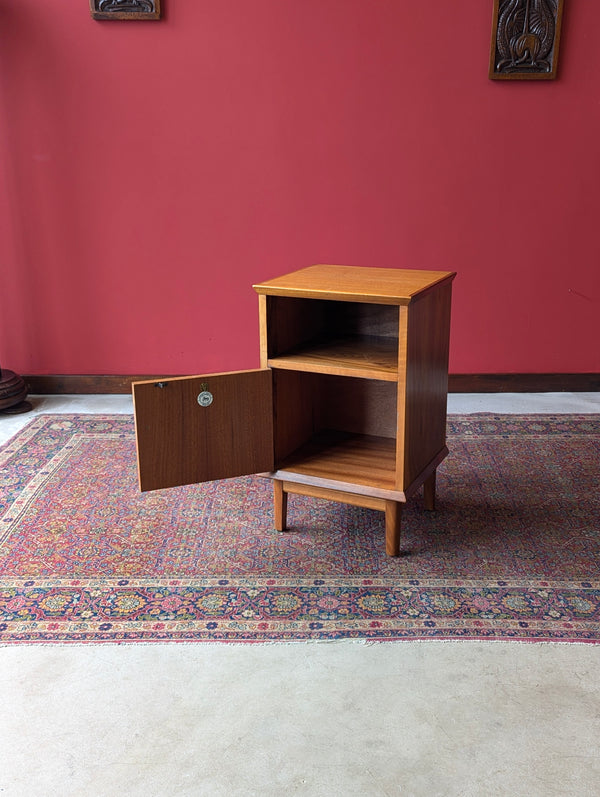 Mid Century Walnut Bedside Cabinet by Alfred Cox for Heals