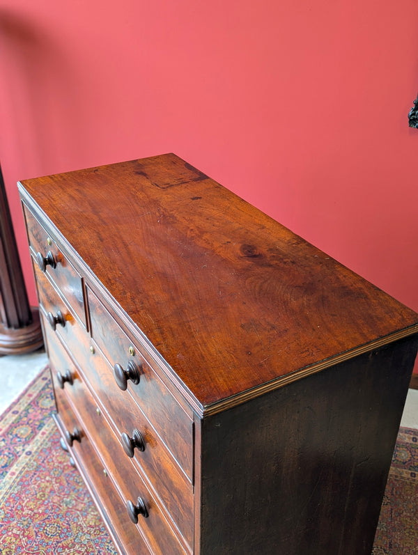 Antique Mid 19th Century Mahogany Chest of Drawers Circa 1850