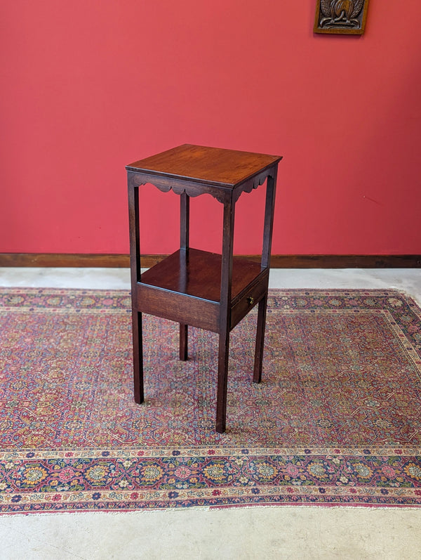 Antique Georgian Mahogany Washstand Bedside