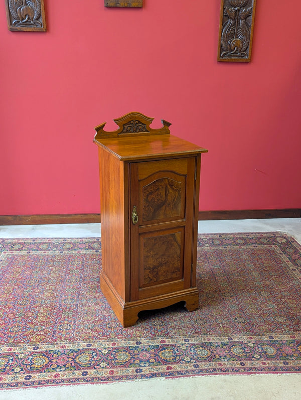 Antique Edwardian Walnut Pot Cupboard Bedside