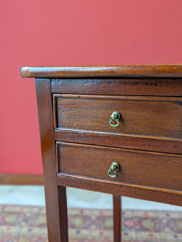 Antique Early 20th Century Side Table with Drawers / Bedside