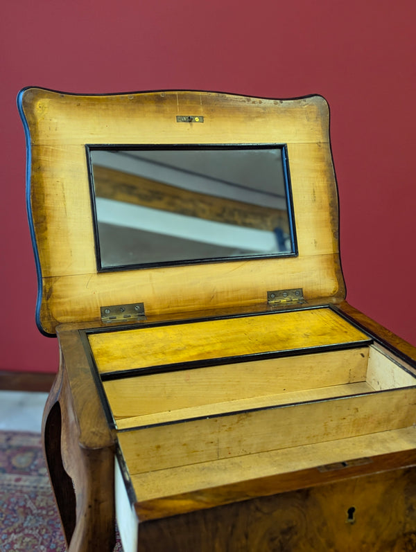 Antique 19th Century French Walnut Dressing Table / Vanity Table