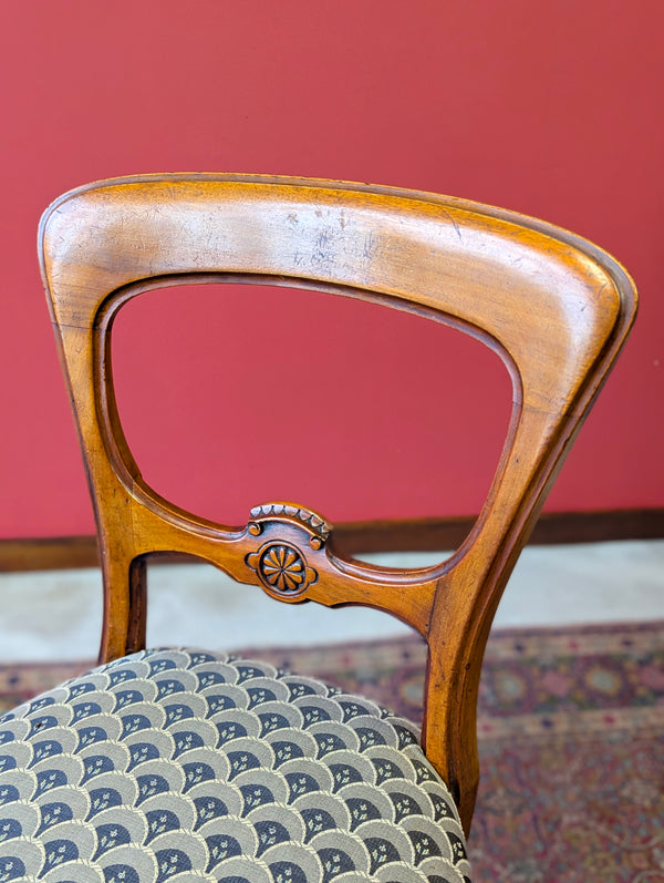 Pair of Antique Victorian Walnut Parlour Chairs