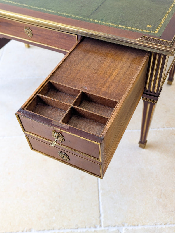 Antique Edwardian Louis XVI Style Mahogany Writing Desk by Spillman & Co. c.1910