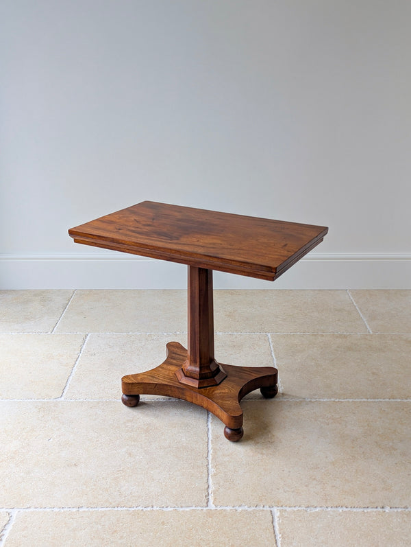 Antique Mid Victorian Mahogany Pedestal Side Table c.1860