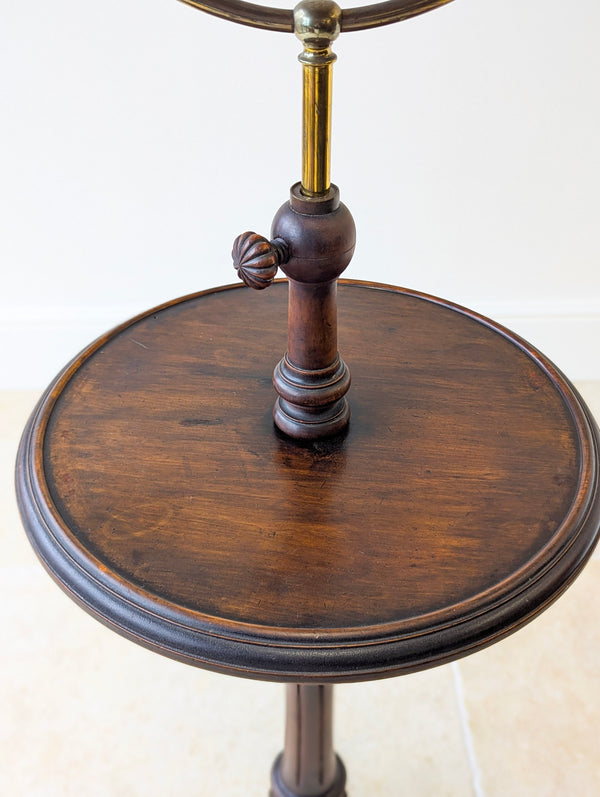 Antique Victorian Mahogany Gentleman’s Shaving Stand c.1890