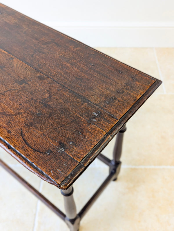 Antique Late 17th Century William & Mary Oak Side Table c.1690