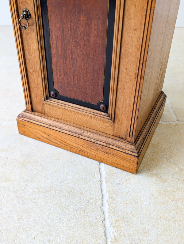 Antique Victorian Oak Bedside Cabinet c.1890