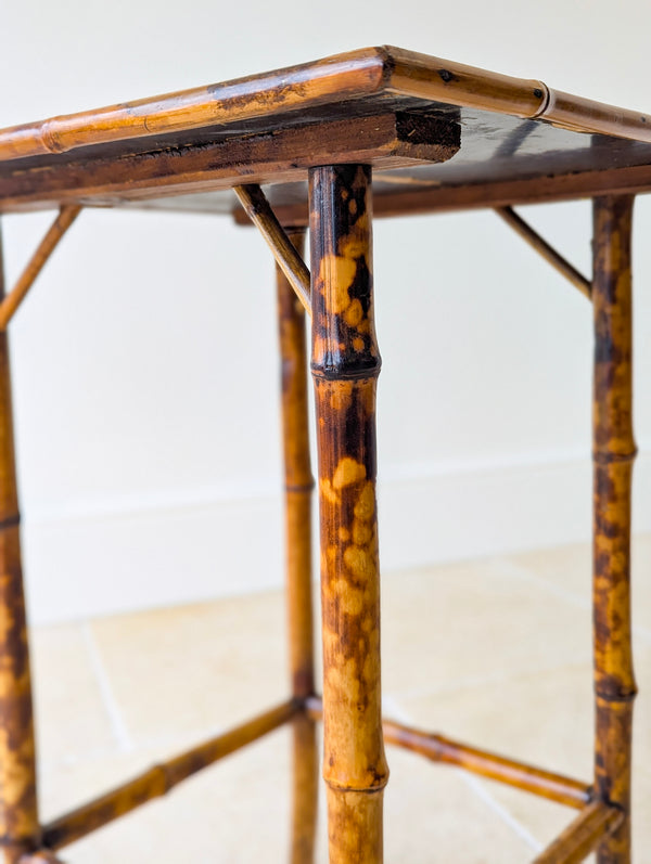 Antique Victorian Aesthetic Movement Inlaid Bamboo Occasional Table c.1880