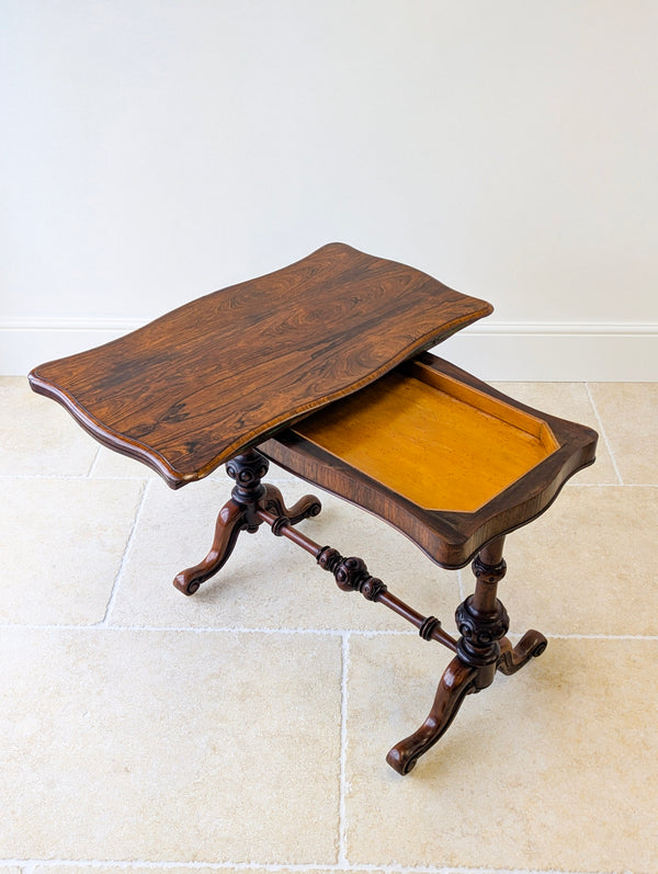 Antique Victorian Rosewood Card Table c.1860