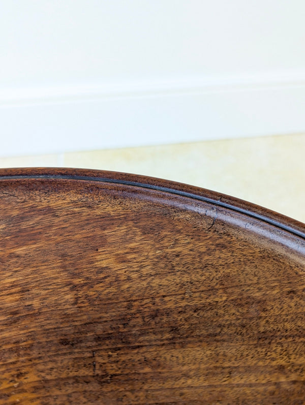 Antique Regency Mahogany and Beech Tilt-Top Wine Table c.1830