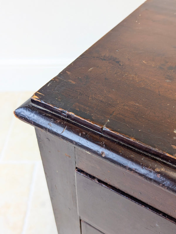 Antique Victorian Welsh Painted Pine Chest of Drawers c.1860