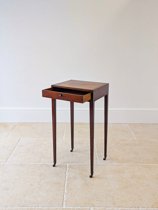 Antique Scottish Regency Satin Birch Table with Lateral Slide c.1810