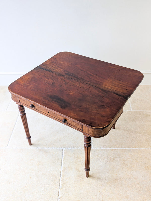 Antique Regency Mahogany Fold-Over Tea Table c.1820