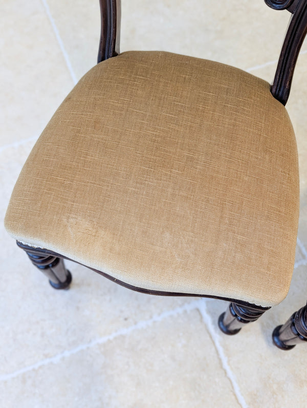 Set of Four Antique Victorian Mahogany Dining Chairs c.1880