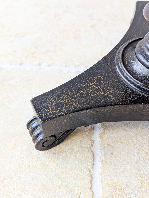 Antique Victorian Japanned Tripod Occasional Table c.1880