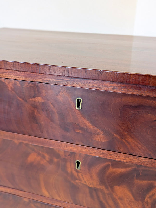 Antique Victorian Mahogany Small Chest of Drawers c.1870