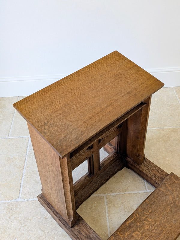 Antique Victorian Gothic Revival Oak Prie-Dieu c.1890