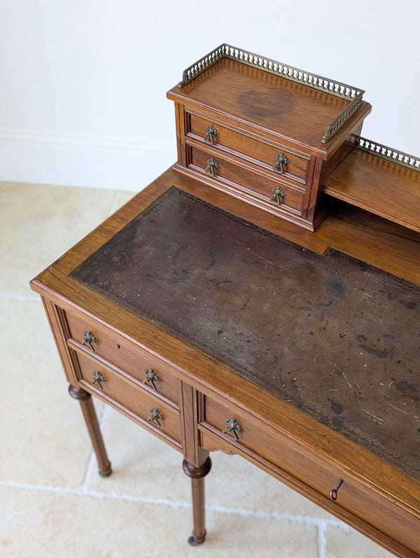 Antique Victorian Walnut Writing Desk c.1880