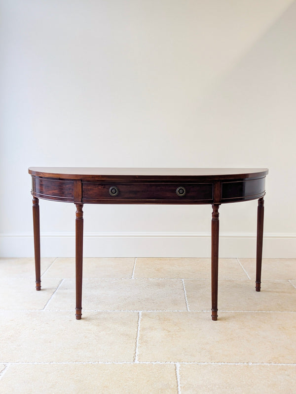 Antique Edwardian Mahogany Regency Style Console Table c.1905