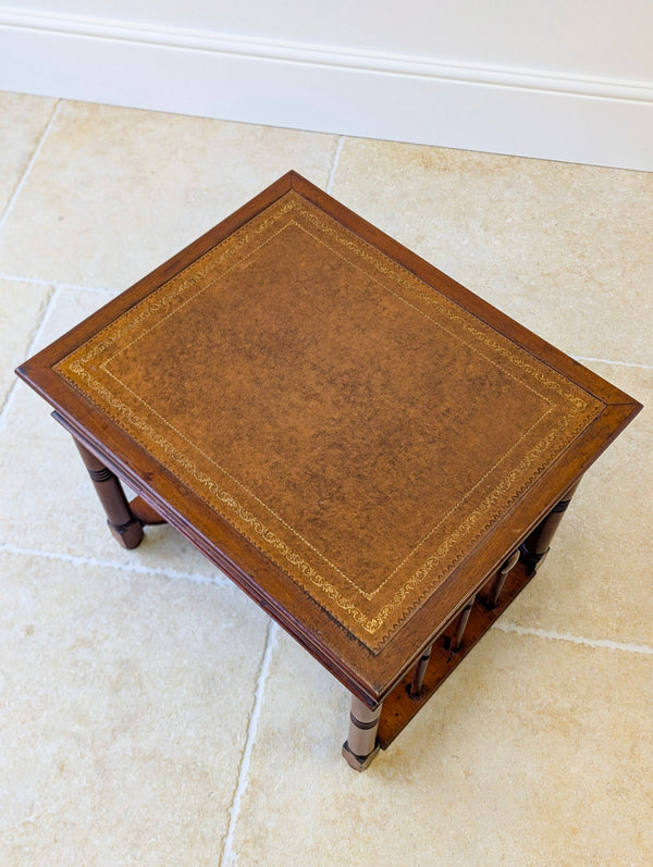 Antique Victorian Mahogany Library Chairside Reading Table c.1890