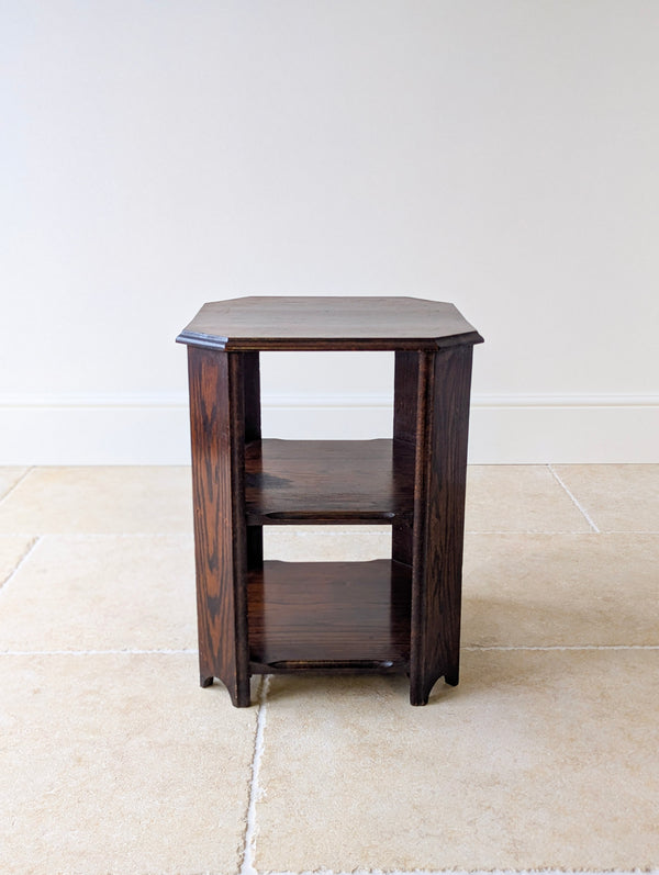 Antique Early 20th Century Oak Book Table c.1920