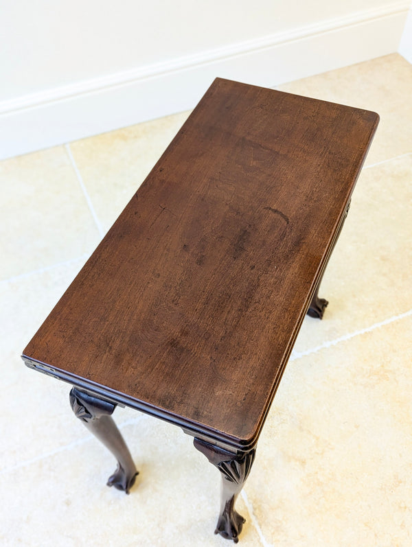 Antique Regency Mahogany Fold-Over Tea Table c.1810