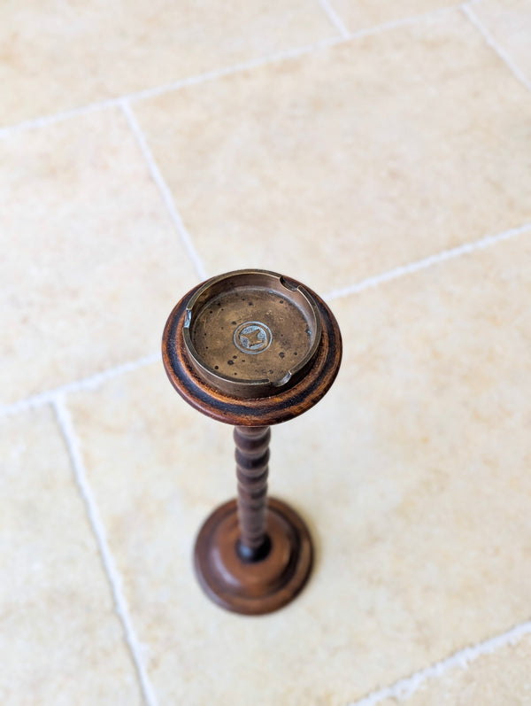 Antique Edwardian Walnut Smoking Stand c.1910