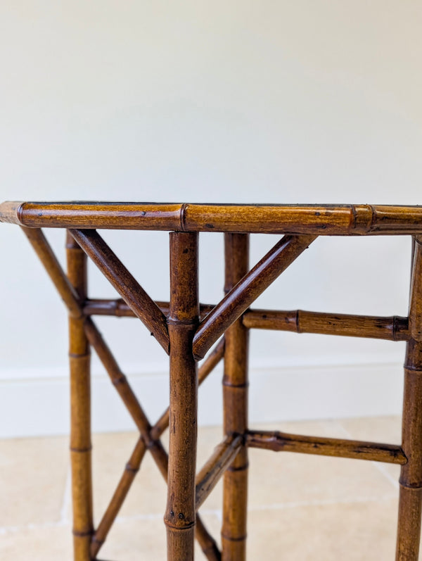 Antique Victorian Bamboo Side Table c.1890
