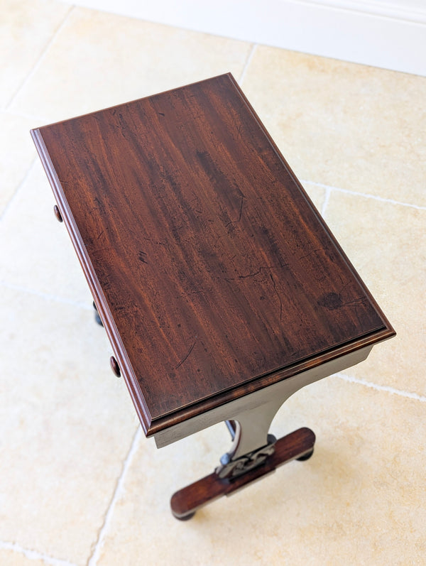 Antique Victorian Mahogany Sewing Table c.1880