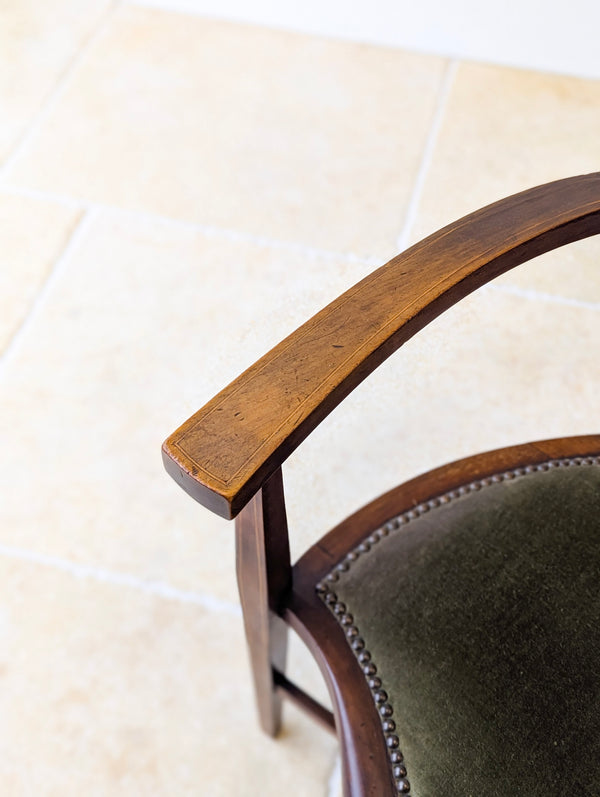 Antique Edwardian Mahogany Elbow Chair c.1910