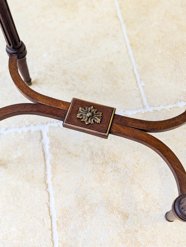 Antique Victorian Mahogany Triple-Top Folding Card Table c.1880